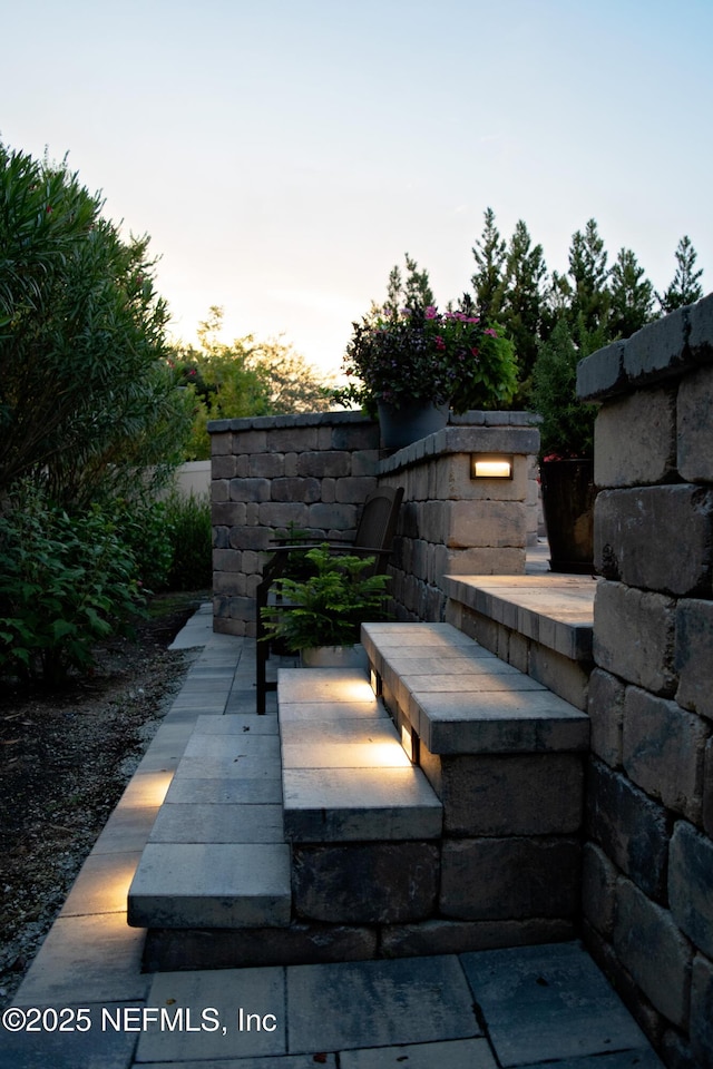 352 Bronson Pkwy, Saint Augustine, FL 32095 - view of patio terrace at dusk