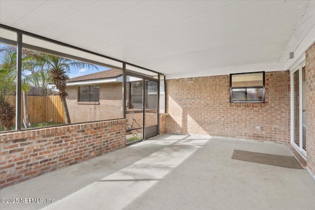 view of patio with fence