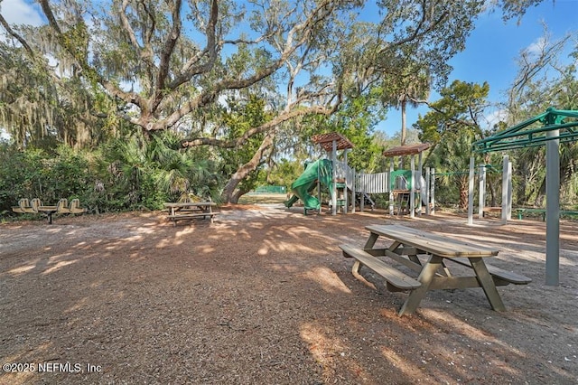view of yard with playground community