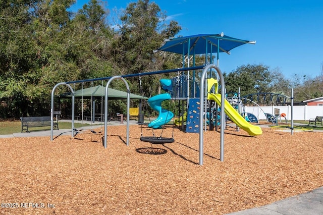 view of communal playground