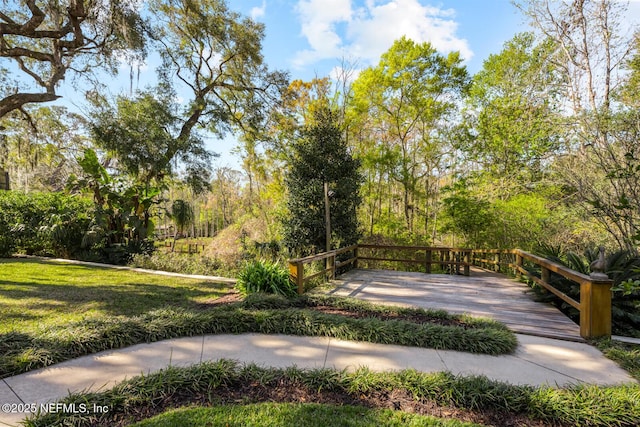 view of home's community featuring a yard