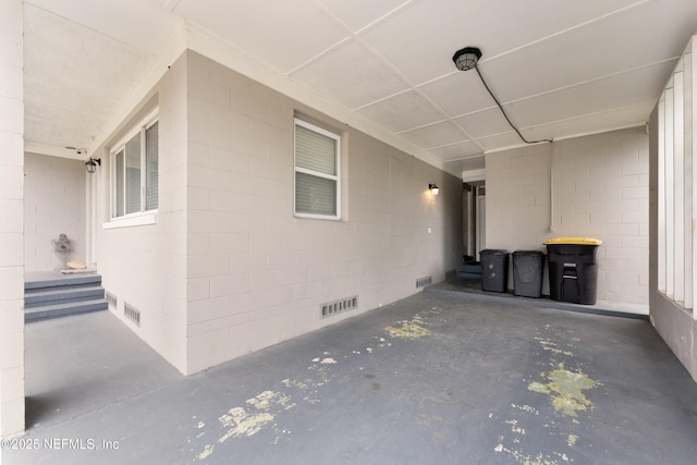 view of patio / terrace with visible vents