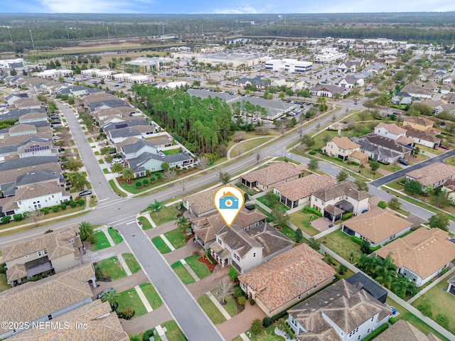 drone / aerial view featuring a residential view