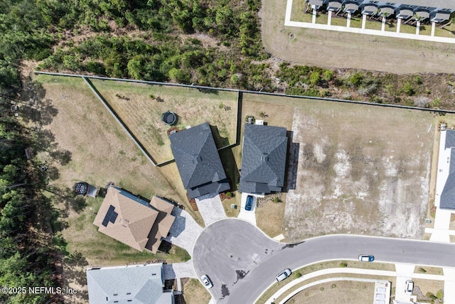 bird's eye view with a residential view