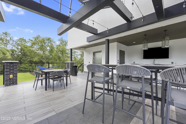 view of patio / terrace with outdoor dining area