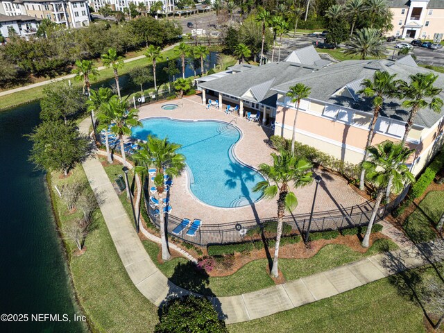 4920 Key Lime Dr Unit 305, Jacksonville, FL 32256 - community pool with a water view and a patio