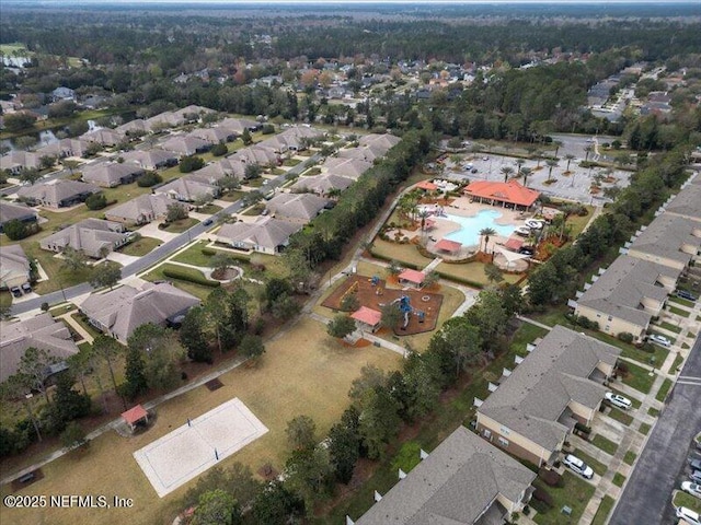 drone / aerial view featuring a residential view