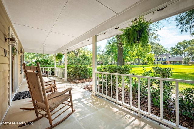 view of patio / terrace featuring a porch