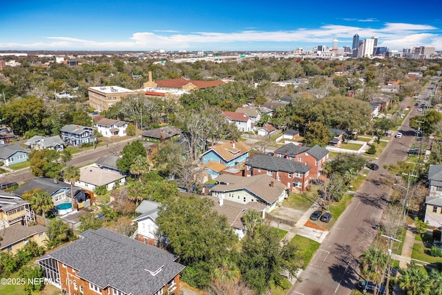 bird's eye view featuring a residential view