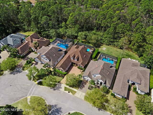 birds eye view of property featuring a residential view