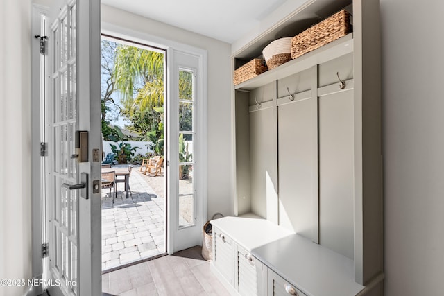 view of mudroom