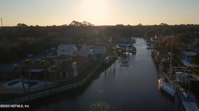 property view of water