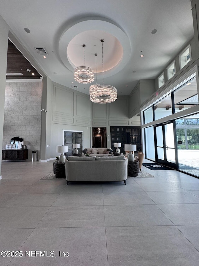 community lobby featuring visible vents