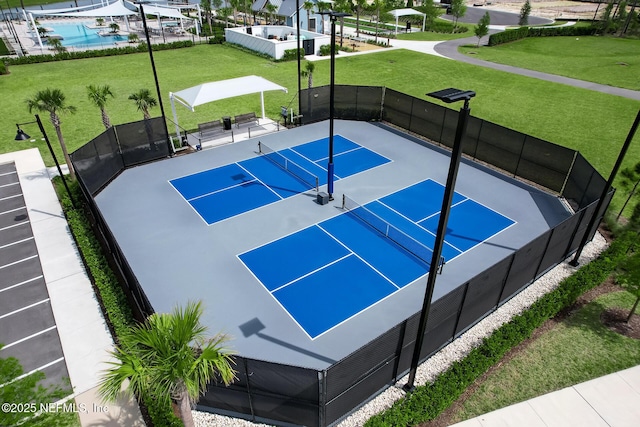 427 Ladyslipper Dr, Saint Johns, FL 32259 - view of sport court with a tennis court and fence