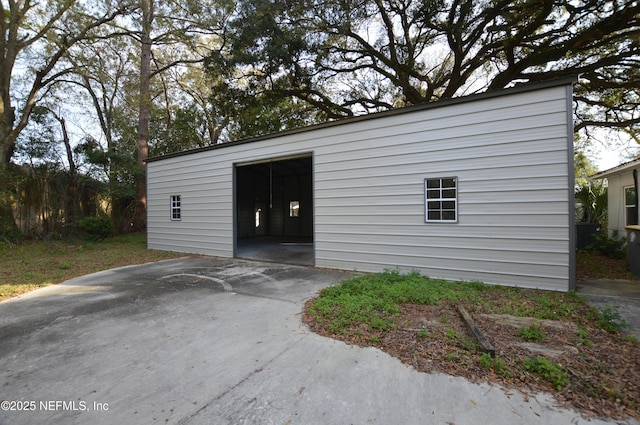 view of outbuilding featuring an outdoor structure