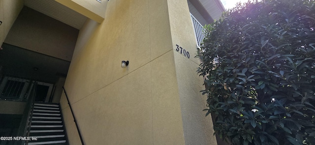 exterior space featuring stucco siding