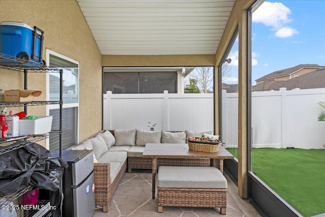 view of sunroom / solarium