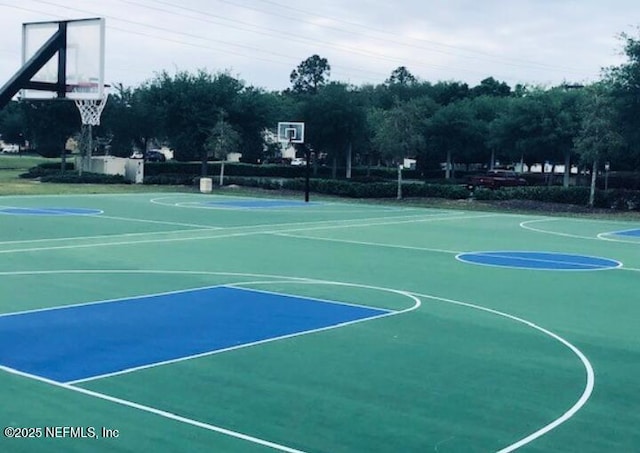 view of basketball court featuring community basketball court