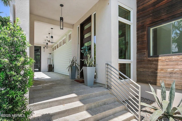 2446 Seminole Rd, Atlantic Beach, FL 32233 - doorway to property with stucco siding