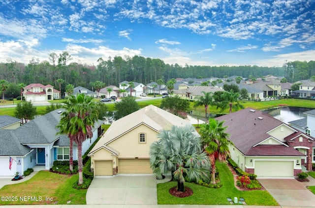 aerial view featuring a residential view