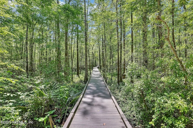 surrounding community with a forest view