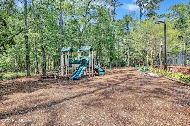 view of communal playground