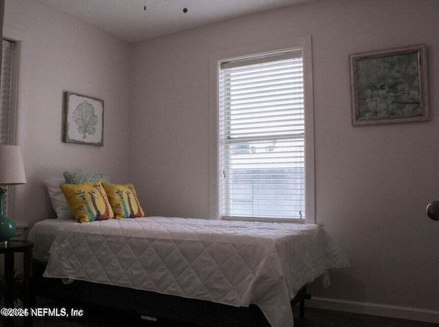 bedroom with baseboards