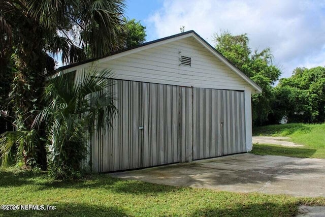 view of outbuilding featuring an outdoor structure