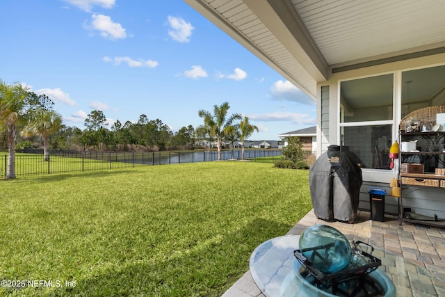 93322 Sandown Dr, Fernandina Beach, FL 32034 - view of yard featuring a water view and a patio area