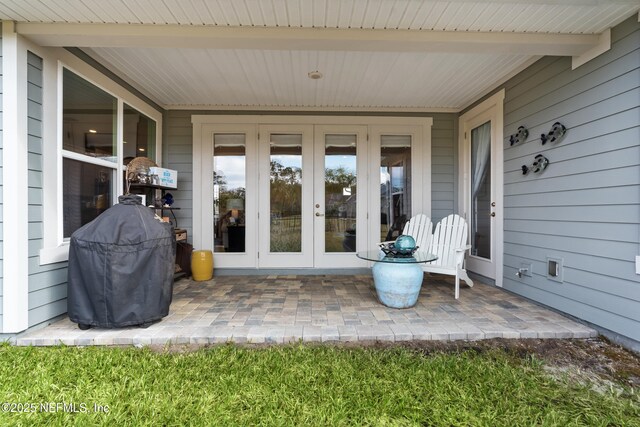 93322 Sandown Dr, Fernandina Beach, FL 32034 - view of patio featuring french doors