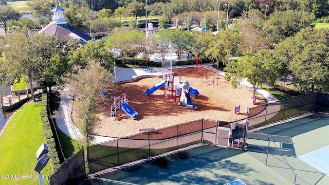 community playground featuring fence