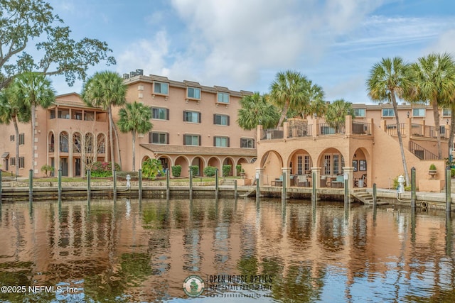 view of property featuring a water view