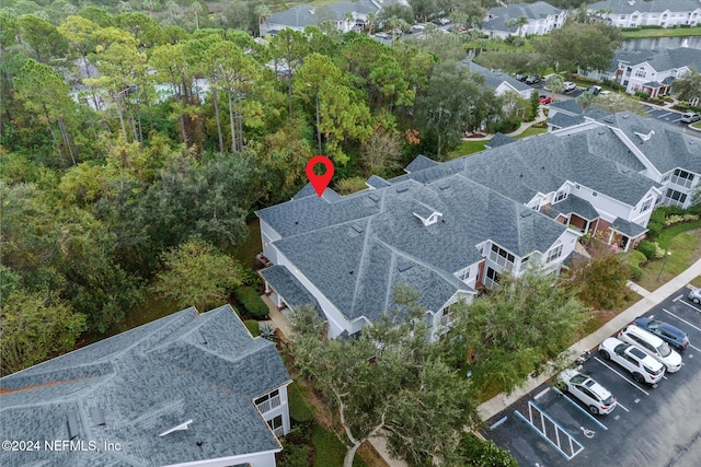 drone / aerial view featuring a residential view