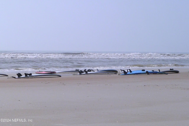 water view featuring a beach view