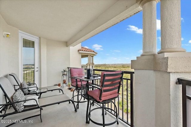 view of balcony