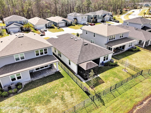 birds eye view of property featuring a residential view