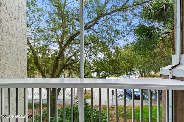 view of balcony