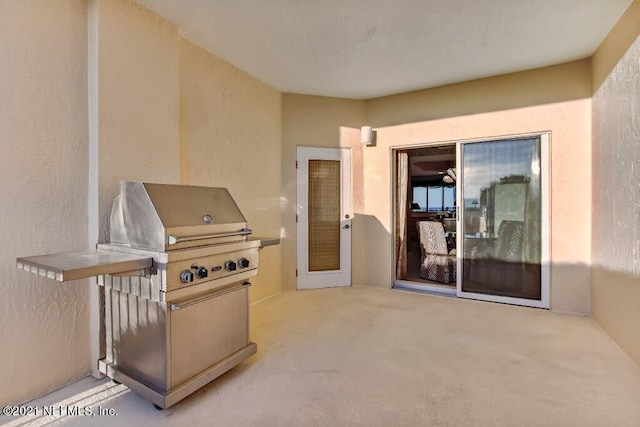 view of patio / terrace featuring area for grilling