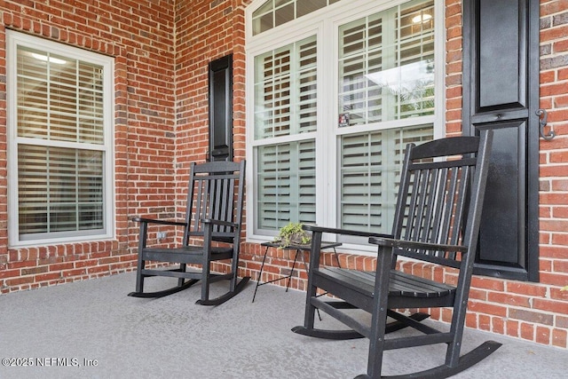 view of patio with covered porch