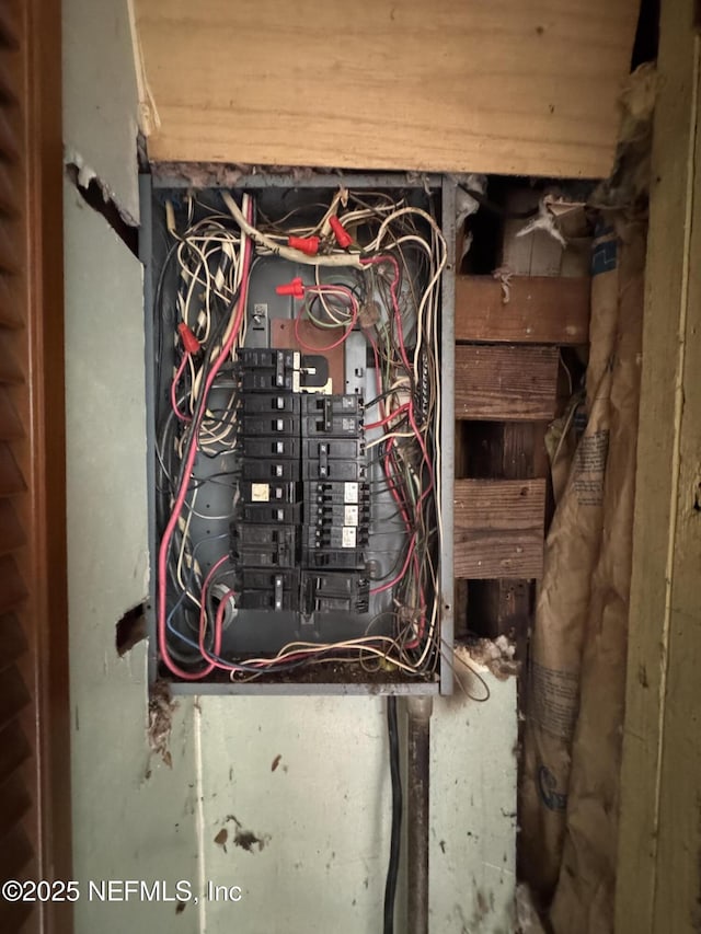 utility room featuring electric panel