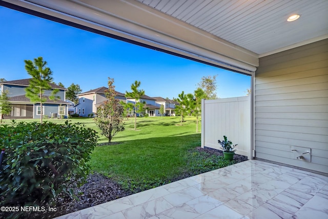 454 Pine Bluff Dr, Saint Augustine, FL 32092 - view of yard with a residential view and a patio