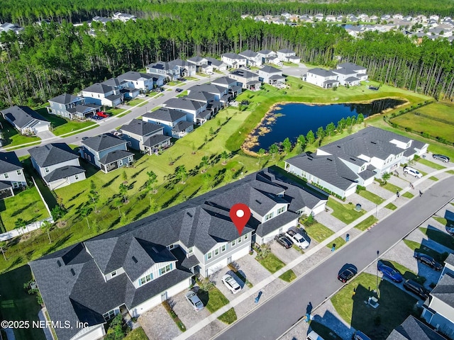 454 Pine Bluff Dr, Saint Augustine, FL 32092 - bird's eye view with a water view and a residential view