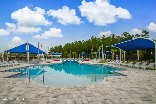 454 Pine Bluff Dr, Saint Augustine, FL 32092 - pool featuring a patio area