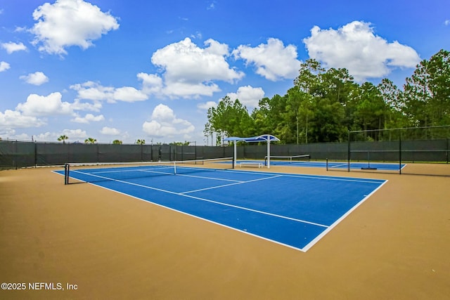 454 Pine Bluff Dr, Saint Augustine, FL 32092 - view of sport court featuring fence
