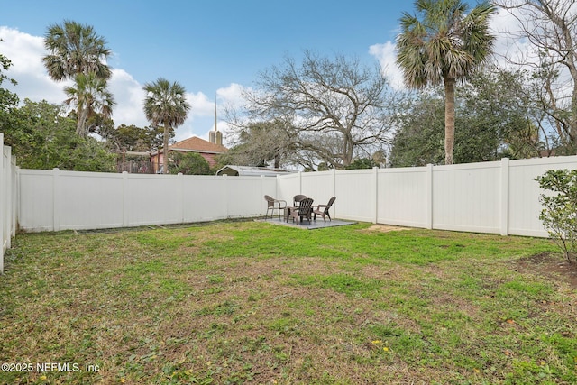 342 4th St N, Jacksonville Beach, FL 32250 - view of yard with a patio area and a fenced backyard