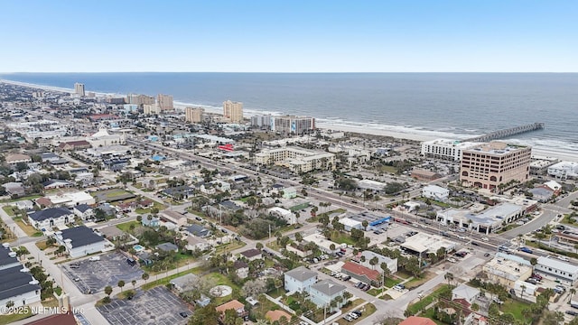 342 4th St N, Jacksonville Beach, FL 32250 - drone / aerial view with a water view and a view of city