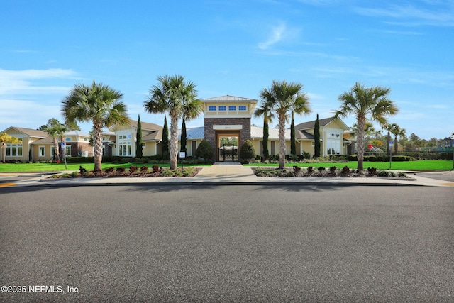 view of front of property with a residential view