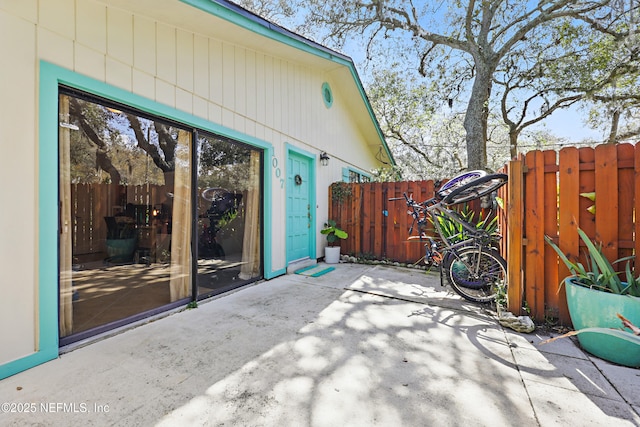 view of patio / terrace with fence