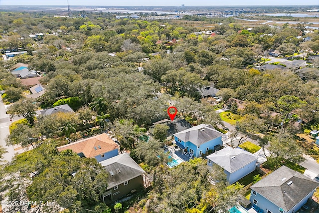 birds eye view of property featuring a residential view