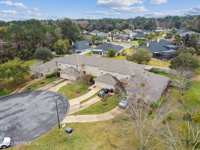 drone / aerial view featuring a residential view